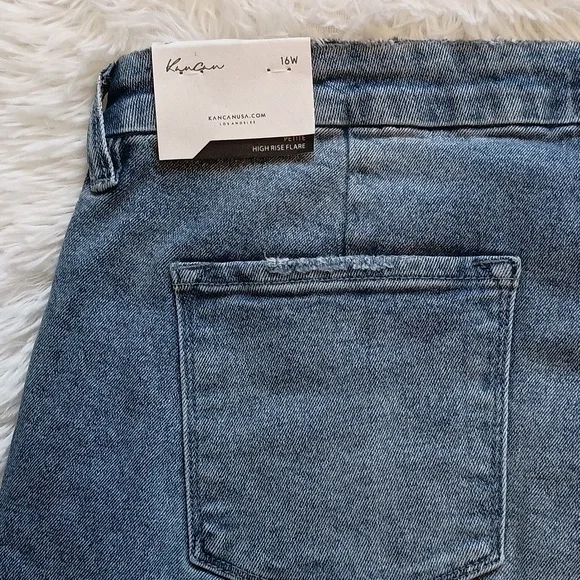 KanCan Women's Flare & Wide Leg Jeans - Blue - Picture 7 of 7